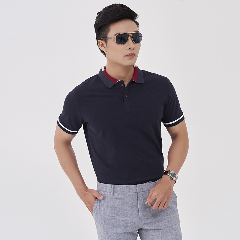 Áo Polo Nam Có Cổ, Kiểu Viền, Chất Cotton 100% - Sợi Đan 40 Cao Cấp, Áo Phông Nam Venisce