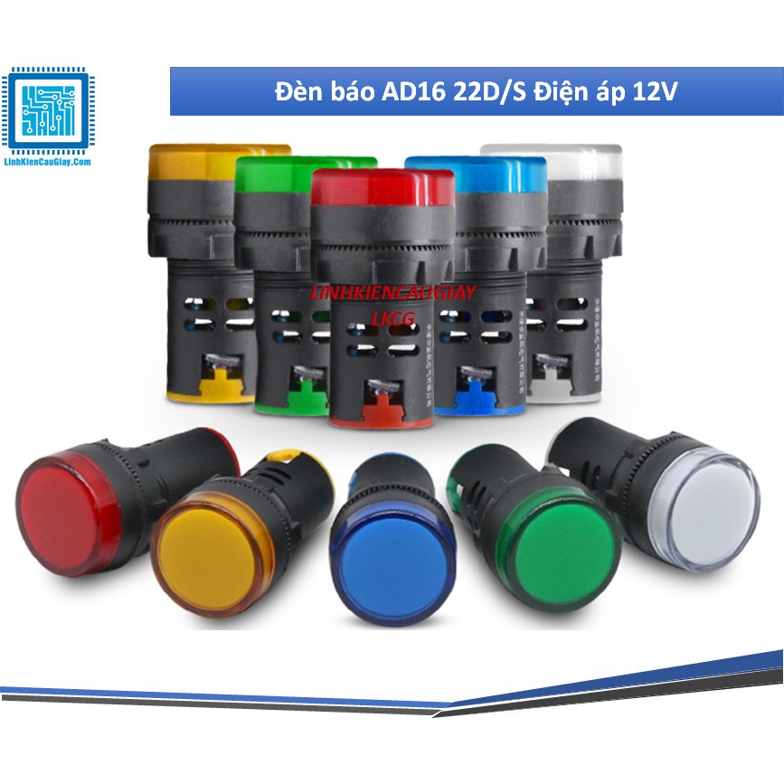Đèn báo AD16 22D/S Điện áp 12V