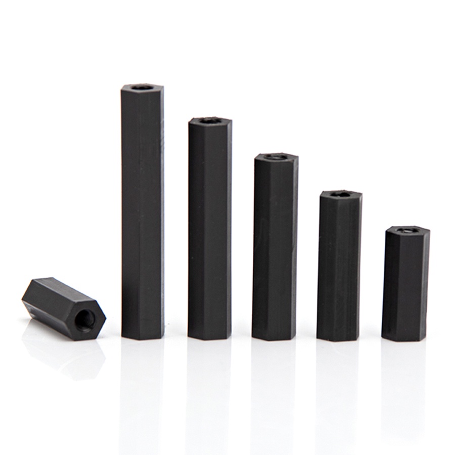 Đai Ốc Lục Giác Bằng Nhựa nylon Màu Đen m2 m2.5 Cho Nữ