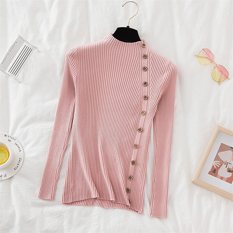 IELGY  Áo sweater Dệt Kim Cài Nút Thời Trang Xinh Xắn Cho Nữ