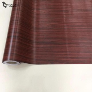 [ 100cm x 120cm ] Decal vân gỗ nâu đỏ - có keo
