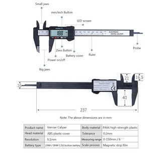 Thước Kẹp Điện Tử Sợi Carbon
