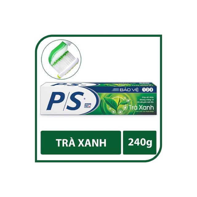 Giảm sốc kem đánh răng P/S (PS) trà xanh 240g