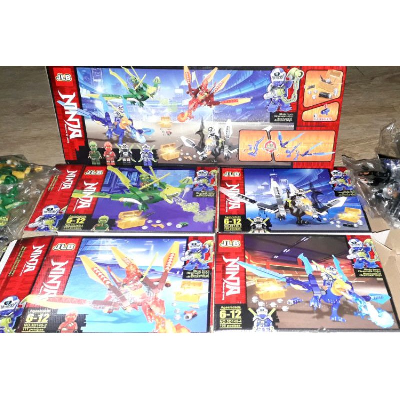 Lắp ráp 1 hộp LegoNinja Cưỡi Khủng Long Săn kho báu 3D145 rất đẹp