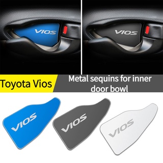 Miếng dán trang trí tay nắm cửa xe hơi toyota vios vios yaris hybrid