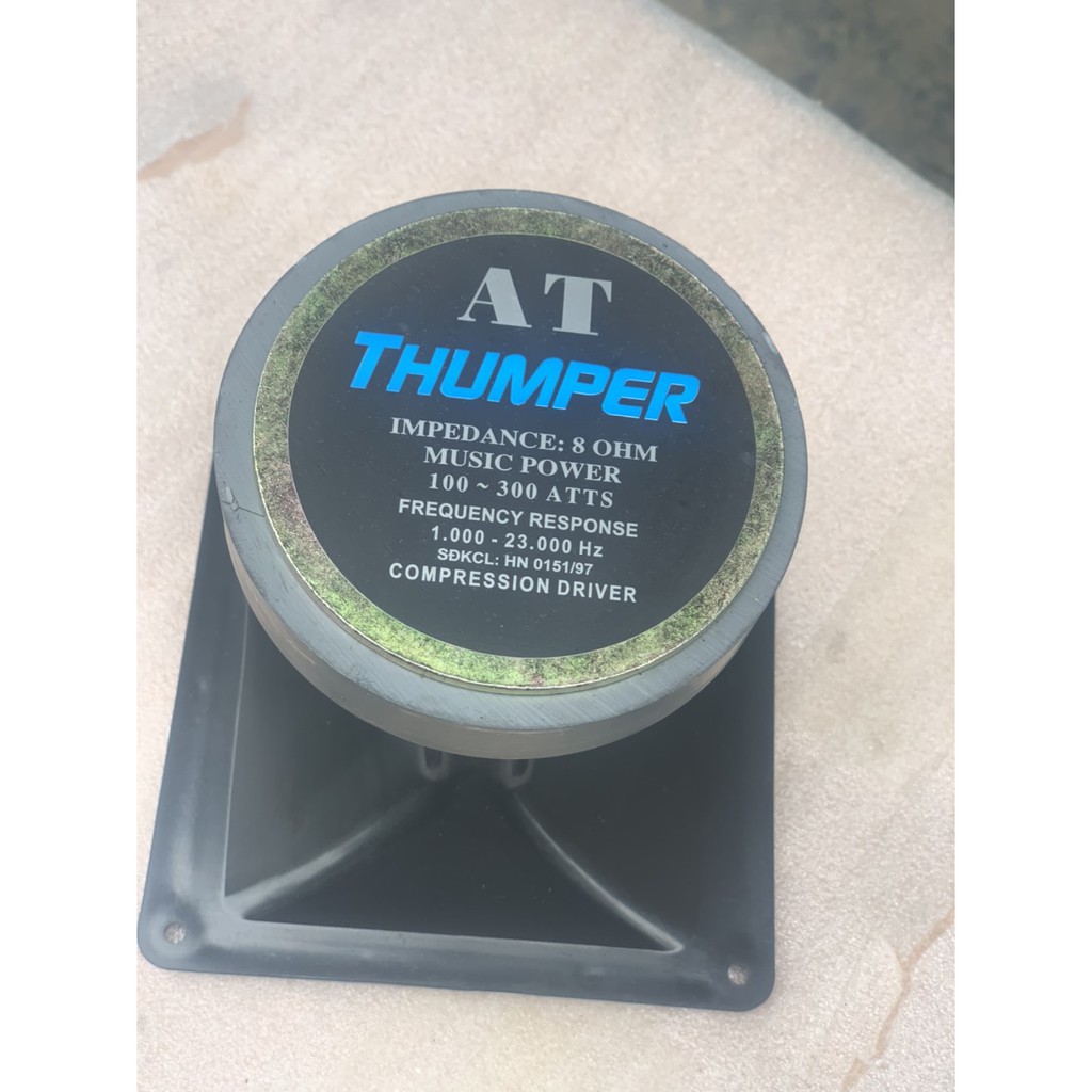 CỦ KÈN THUMPER TỪ ĐƠN 120 + PHỄU 16X16 + TỤ 2.2 - GIÁ 1 CÁI