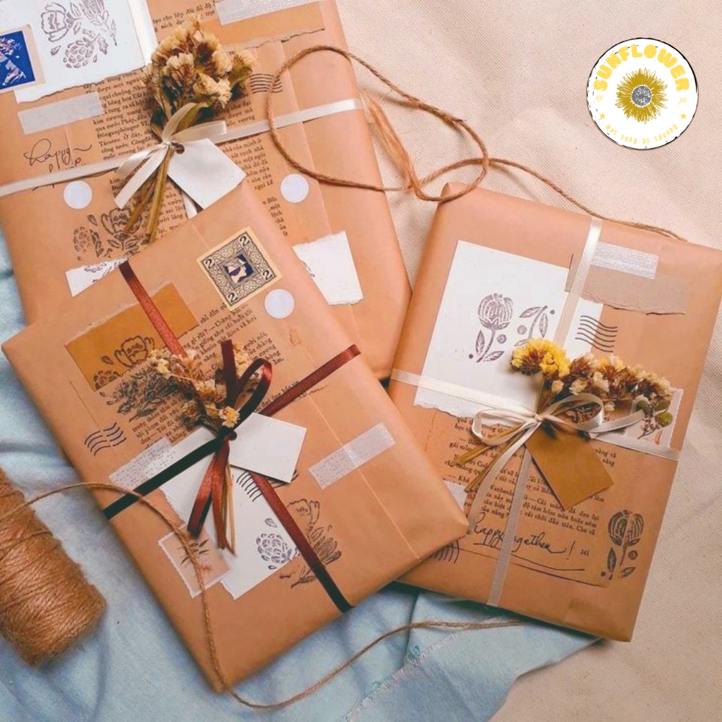 Combo trang trí sổ bullet journal phong cách vintage retro cổ điển cho người mới bắt đầu theo màu - SF54