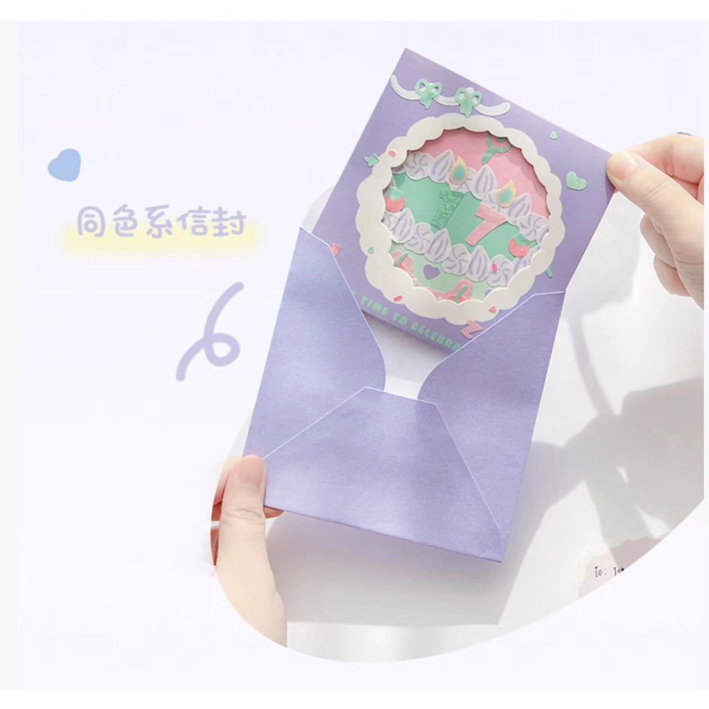 Thiệp Chúc Mừng Sinh Nhật Hình Trái Tim Rỗng Diy