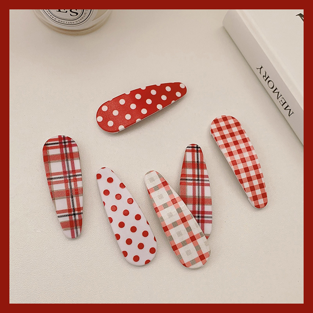 (Hàng Mới Về) 1 Cặp Kẹp Tóc Phong Cách Hàn Quốc Cổ Điển Đáng Yêu