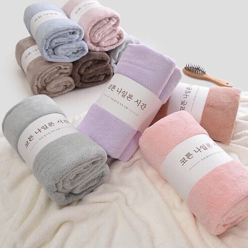 Combo 3 Khăn Tắm Hàn Chất Liệu Mềm Mịn, Dày Và Thấm Hút Tốt, Khăn To Rộng Rãi Được Dệt Từ 100% Cotton – Shop Thủy Top