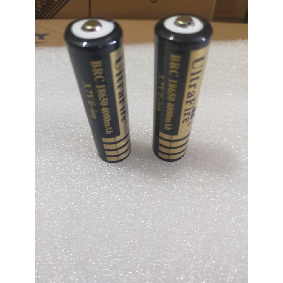 PIN sạc Lion 18650 3.7v dung lượng cao 4000mAh chuẩn pin đen