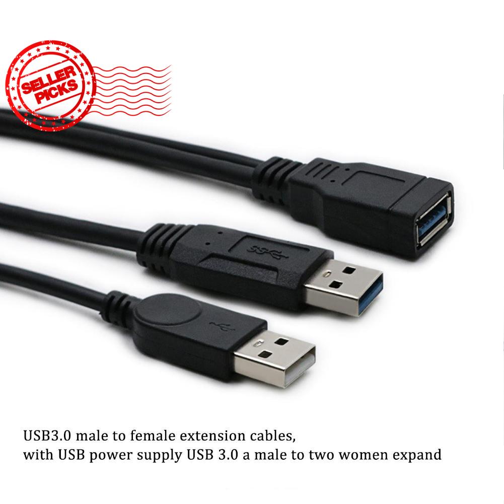 Dây Cáp Chuyển Đổi USB 3.0 Cái Sang 2 Cổng USB Đực T2T1 Cho Ổ Cứng Di Động