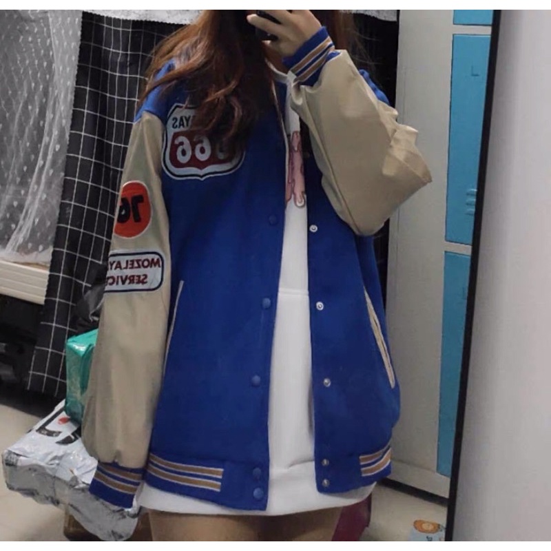 Áo khoác Bomber bóng chày nam nữ