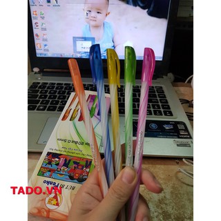 Hộp 20 cây bút bi sọc xoắn hình nến cao cấp tiện dụng GD724