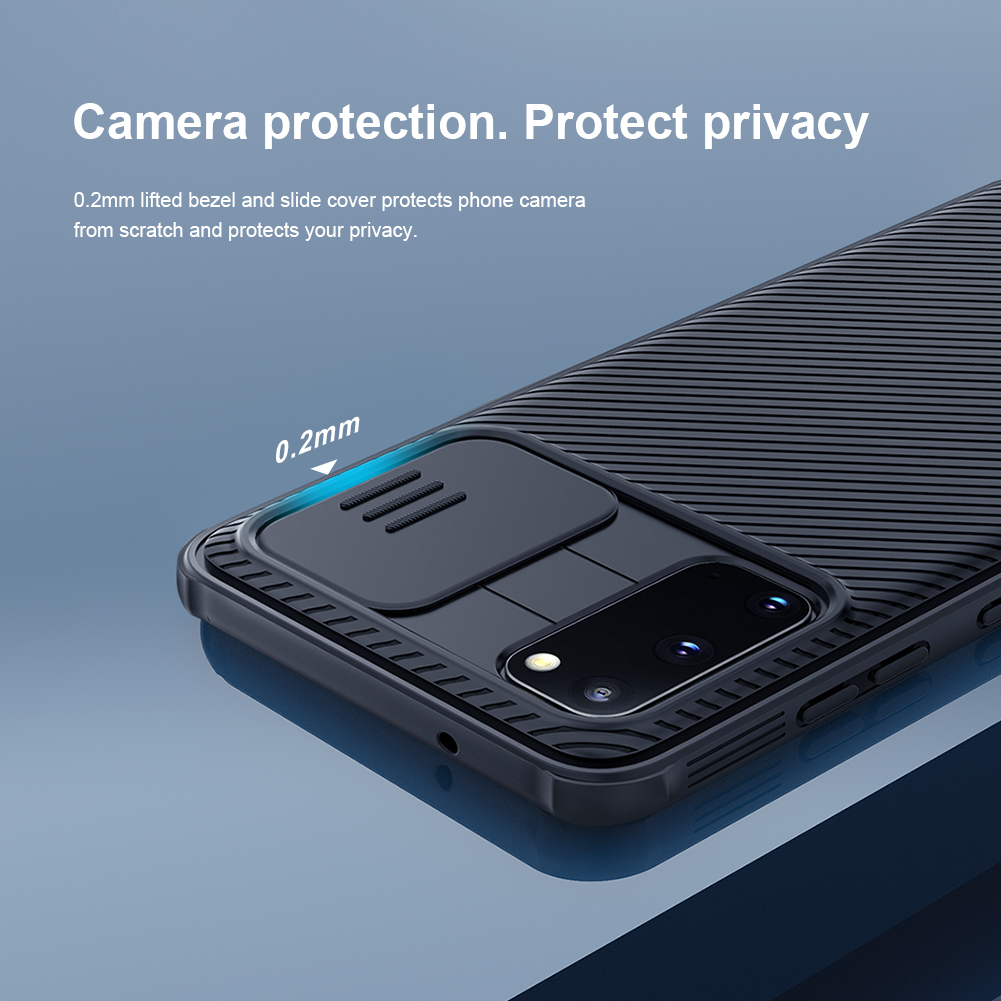 Ốp Điện Thoại Nillkin Cho Samsung Galaxy S20 Bằng PC Cứng Thiết Kế Nắp Trượt Bảo Vệ Camera Cho Sự Riêng Tư