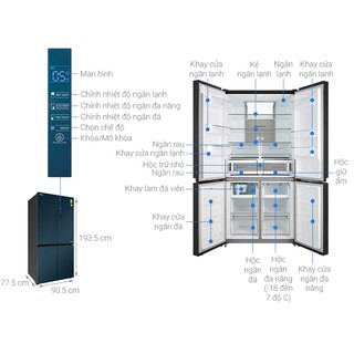 Tủ lạnh Toshiba GR-RF690WE - 622 lít