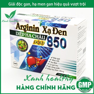 Viên uống mát gan ARGININ Xạ Đen Diệp Hạ Châu Gold 850 - Giải độc gan hiệu quả từ thảo dược an toàn