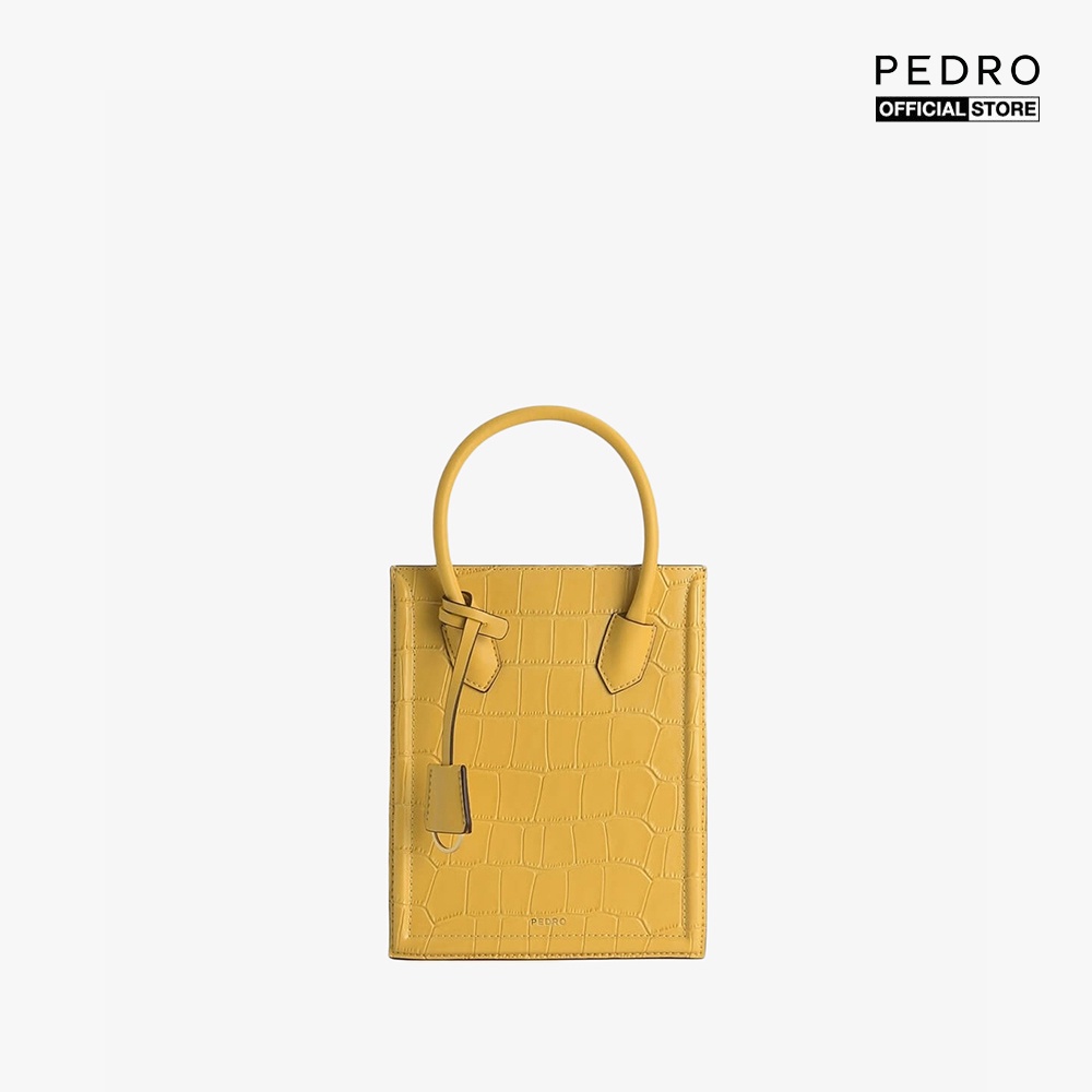 PEDRO - Túi xách tay nữ chữ nhật Croc Effect Leather PW2-46610007-23