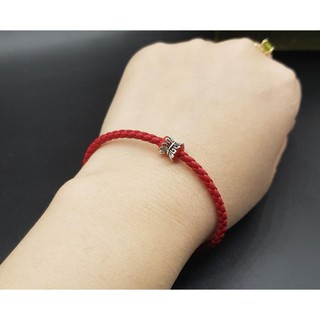 [ SIÊU RẺ ]- Vòng tay dây da phối Charm bạc chi tiết Hoa sắc nét, đơn giản, tinh tế dành cho Nữ, trẻ em