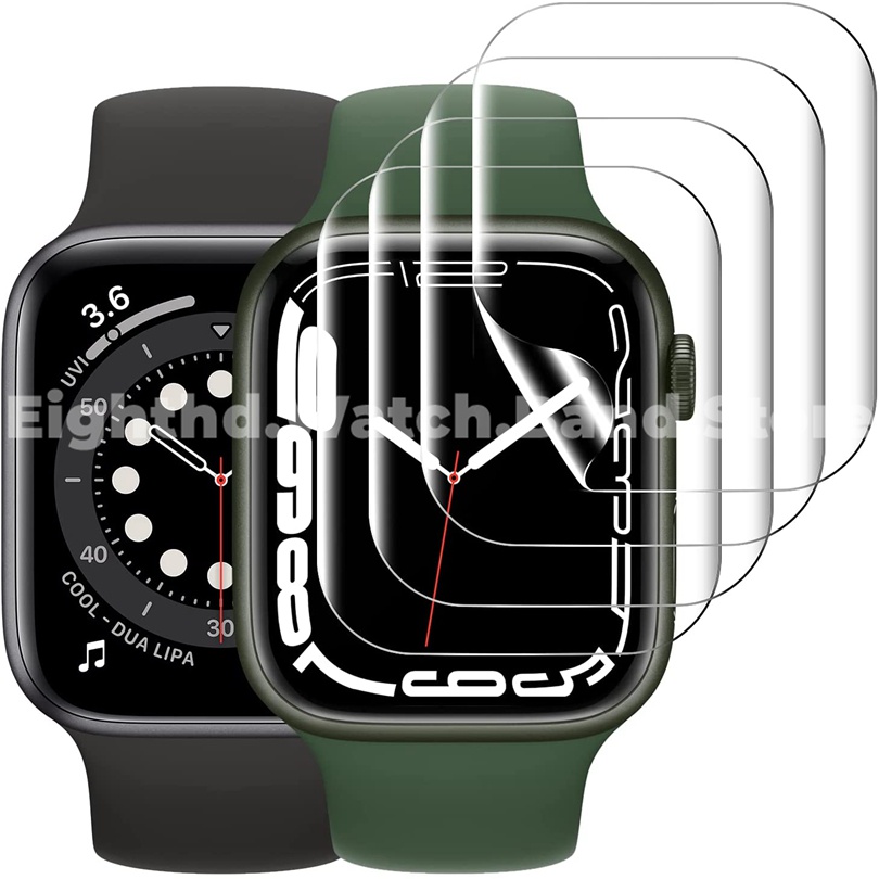 Miếng Phim Thủy Lực 3D Trong Suốt Dành Cho iWatch Series Ultra 8 7 6 SE 5 4 3 2 1 Size 49mm 41mm 45mm 44mm 42mm 40mm 38mm