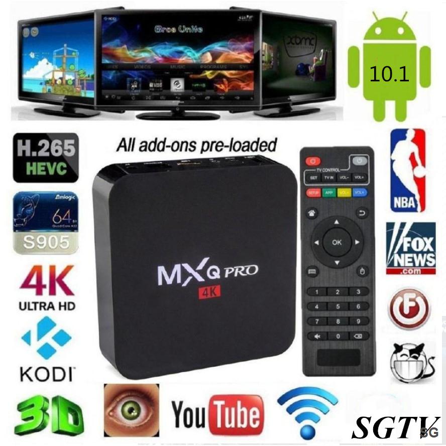 Đầu Tv Box Mxq Pro Android 16Gb + 256Gb 10.1 Smart 4K Ultra Hd Wi-Fi 2.4G / 5G ChấT LượNg Cao