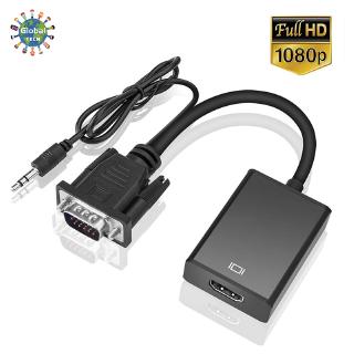 Dây cáp chuyển đổi VGA nam sang HDMI 1080P HD+ Audio TV AV HDTV
