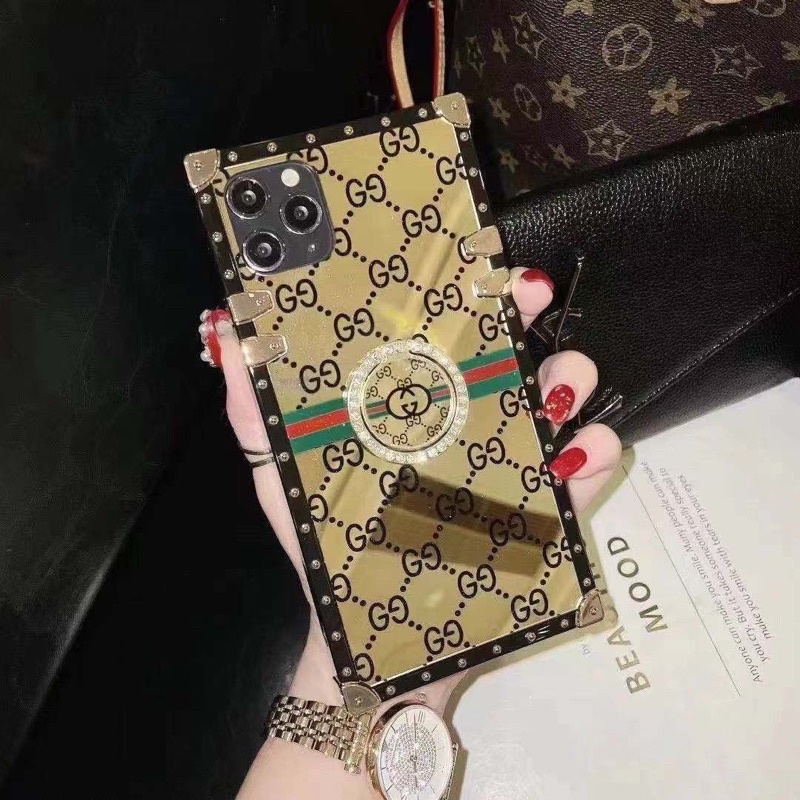 Ốp Viền Vuông LV Ốp Vuông Iphone Tráng Gương Sang Trọng Có kèm theo ring , Chống Sốc, Siêu Bền, Siêu Đẹp