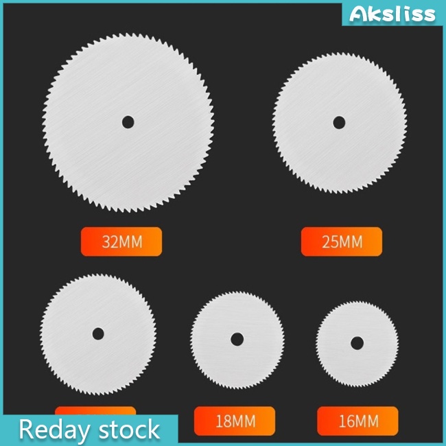 Set 6 Đĩa Cắt Kim Loại Kèm 1 Trục Cho Máy Cắt Dremel 16 18 22 25 32mm