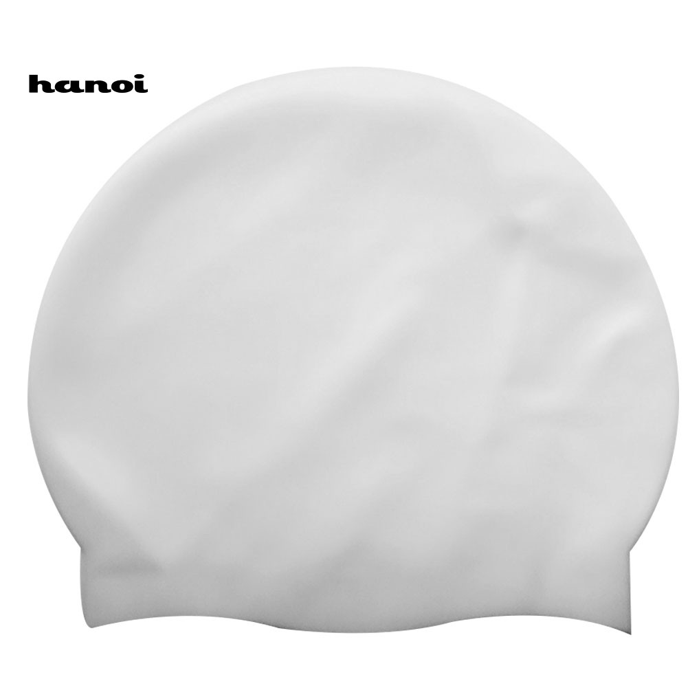 Mũ bơi lội chất liệu silicone đàn hồi chống thấm nước bảo vệ tai dành cho nam và nữ