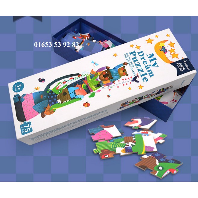 Bộ ghép hình 75 chi tiết - Mindeer ( ghép hình khổng lồ)