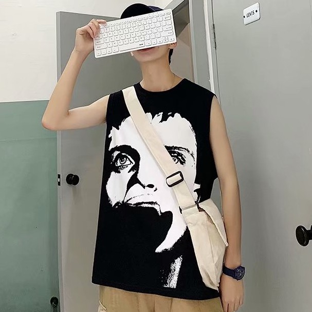 Áo Thun Thể Thao Ba Lỗ Dáng Rộng Thời Trang Cho Nam