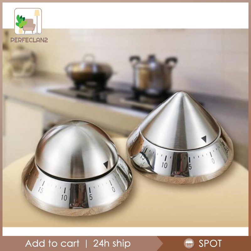 Đồng hồ cơ inox hẹn giờ 60 phút nhắc nhở trứng cho nhà bếp