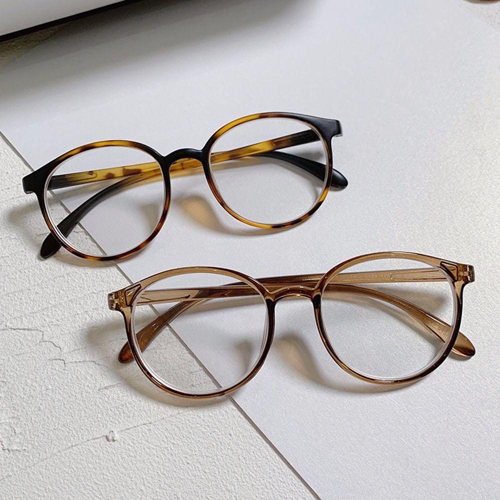 Mắt Kính Gọng Oval Chống Ánh Sáng Xanh Phong Cách Hàn Quốc Dành Cho Nam Nữ