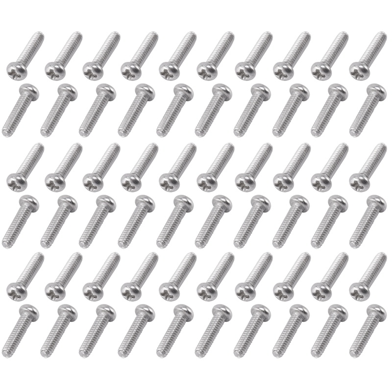 Set 60 Ốc Vít Đầu Thép Không Gỉ 304 M2X8Mm
