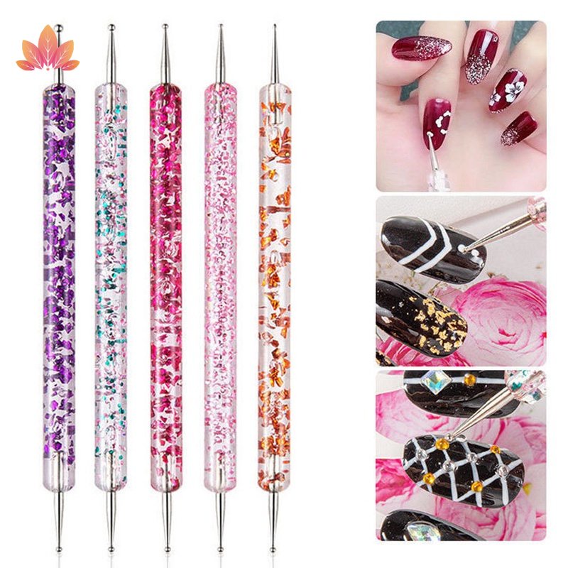 Bộ 5 Bút Hai Đầu Dùng Trang Trí Móng Tay Nghệ Thuật JP5