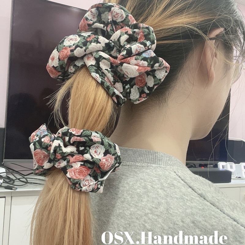 Dây cột tóc Buộc tóc Scrunchie vải Handmade Floral