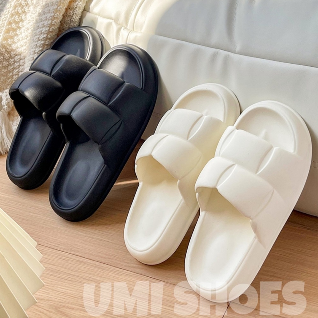 Dép Bánh Mỳ Độn Đế Cao Quai Ngang Nữ OGAK dễ thương đi mưa nước đi học đi chơi đi biển giá rẻ xinh đẹp hot nhẹ