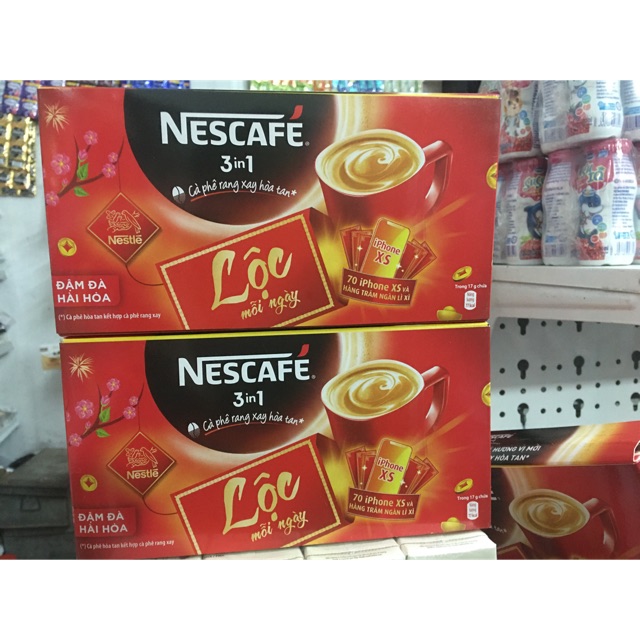 CÀ PHÊ RANG XAY HOÀ TAN NESCAFE 3 in 1 255g 15goi x17g