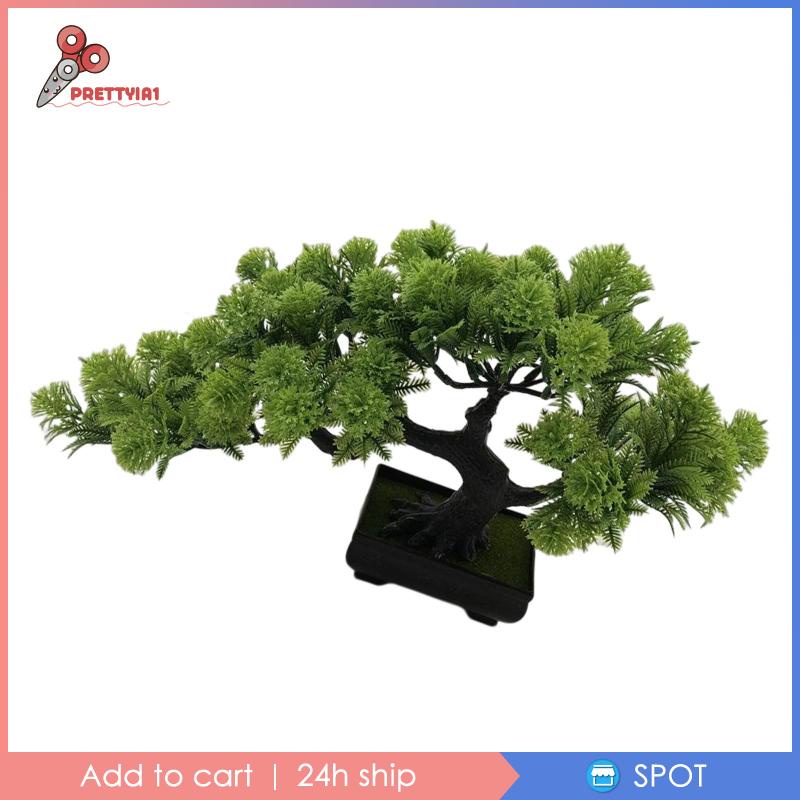1] Chậu Cây Bonsai Giả Trang Trí Kệ Sách