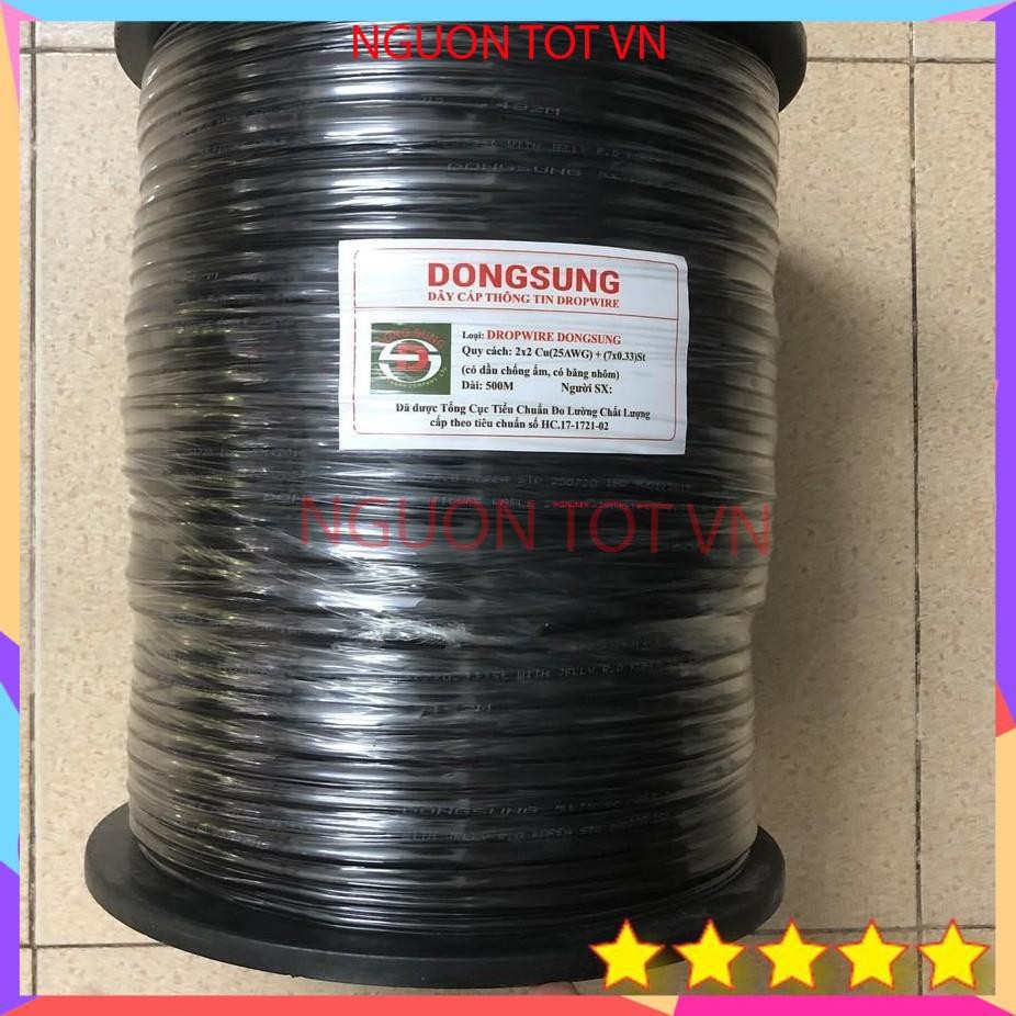 [Combo 500m] Dây Mạng 4 lõi có gia cường chống ẩm có hỗ trợ bấm đầu mạng