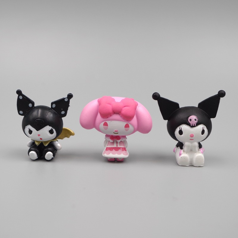 Sticker Ủi Thêu Hình Búp Bê Gashapon / Kuromi Melody / Hello Kitty