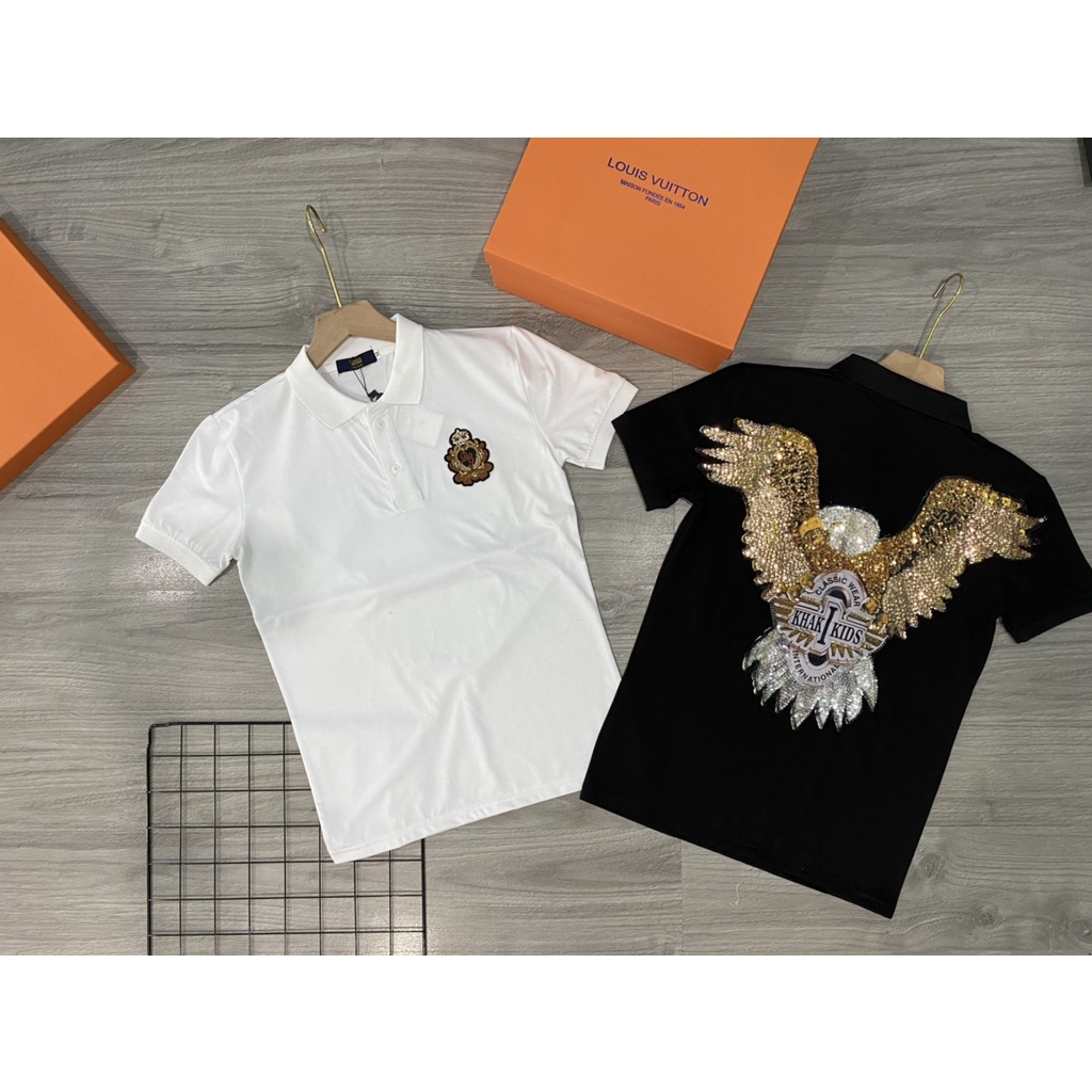 Áo thun nam có cổ tay ngắn vải cotton co dãn thấm hút mồ hôi tốt.