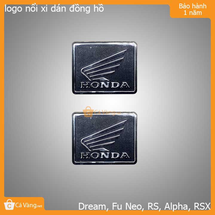 Logo xi trang trí đồng hồ xe máy chữ nỗi Honda và biểu tượng cánh chim