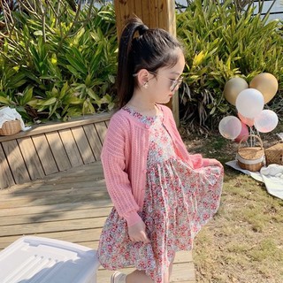 Áo khoác len mỏng bé gái