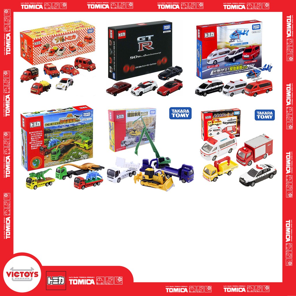 Bộ mô hình xe Tomica theo chủ đề Full box - Victoys