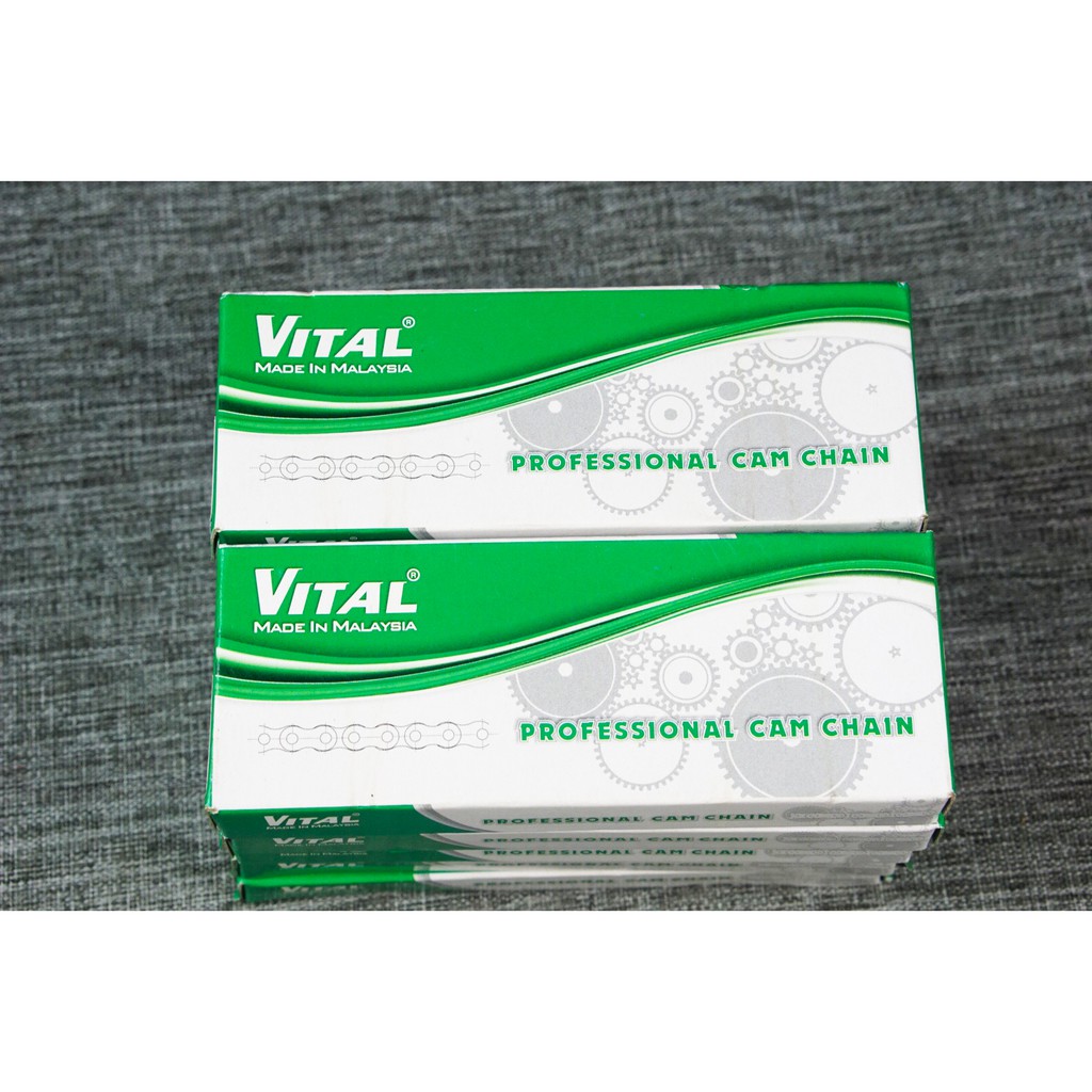 Sên cam VITAL cho BONUS, HUSKY, SANGYANG - dài 02 mắc 0404 (0423) - Xích cam xe máy chính hãng nhập khẩu Malaysia