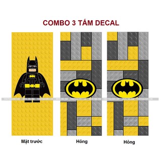 Combo 3 tấm BATMAN (Mặt trước và 2 mặt bên) khác nhau- Decal dán tủ lạnh