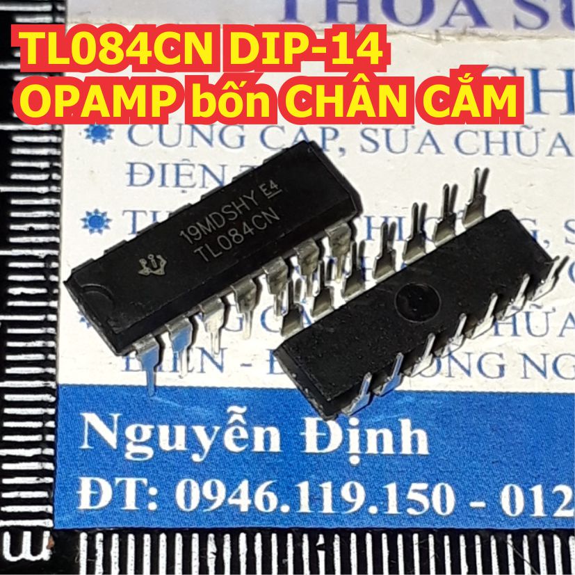 10 con TL084CN TL084 DIP14 IC OPAMP bốn CHÂN CẮM KDE1401