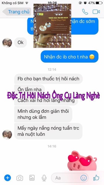 Hôi Nách Ông Cụ Làng Nghè Khỏi Hoàn Toàn (hộp 4 gói)