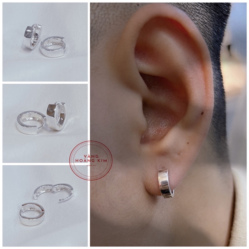 KHUYÊN TAI TRÒN TRƠN CHUẨN BẠC S950 BASIC